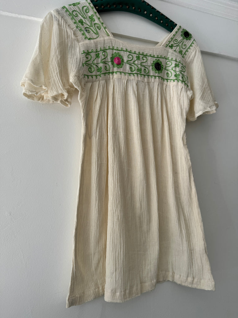 Vintage dead stock cotton embroidered top