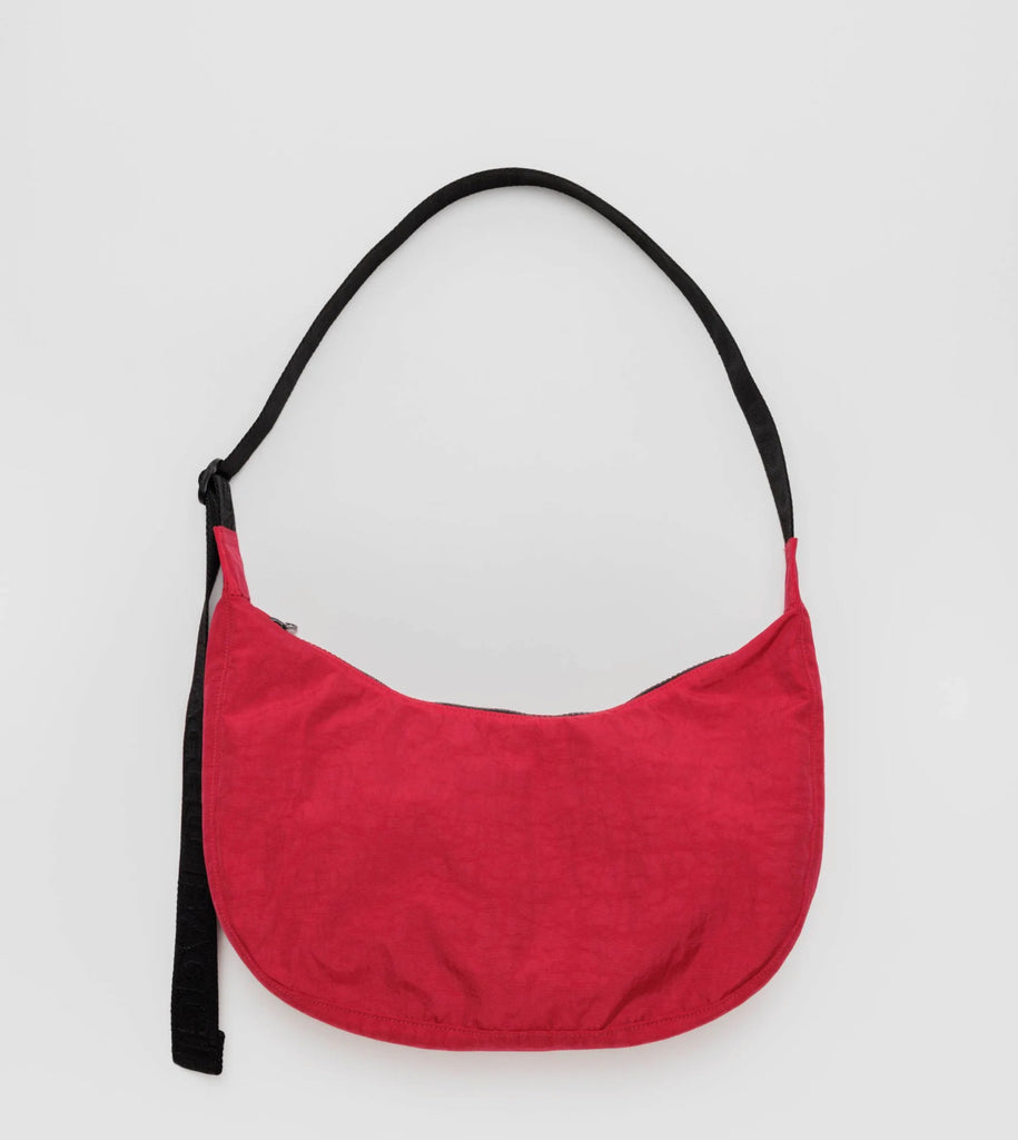 BAGGU Medium Nylon Crescent Bag | Candy Apple