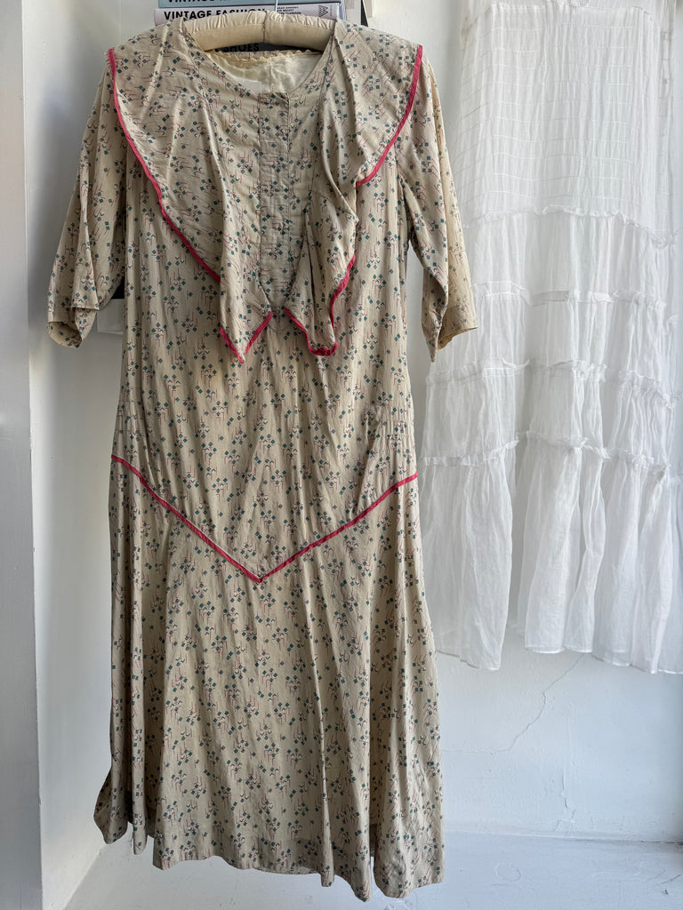 1930's cotton dress Penelope HOUSTON Collection