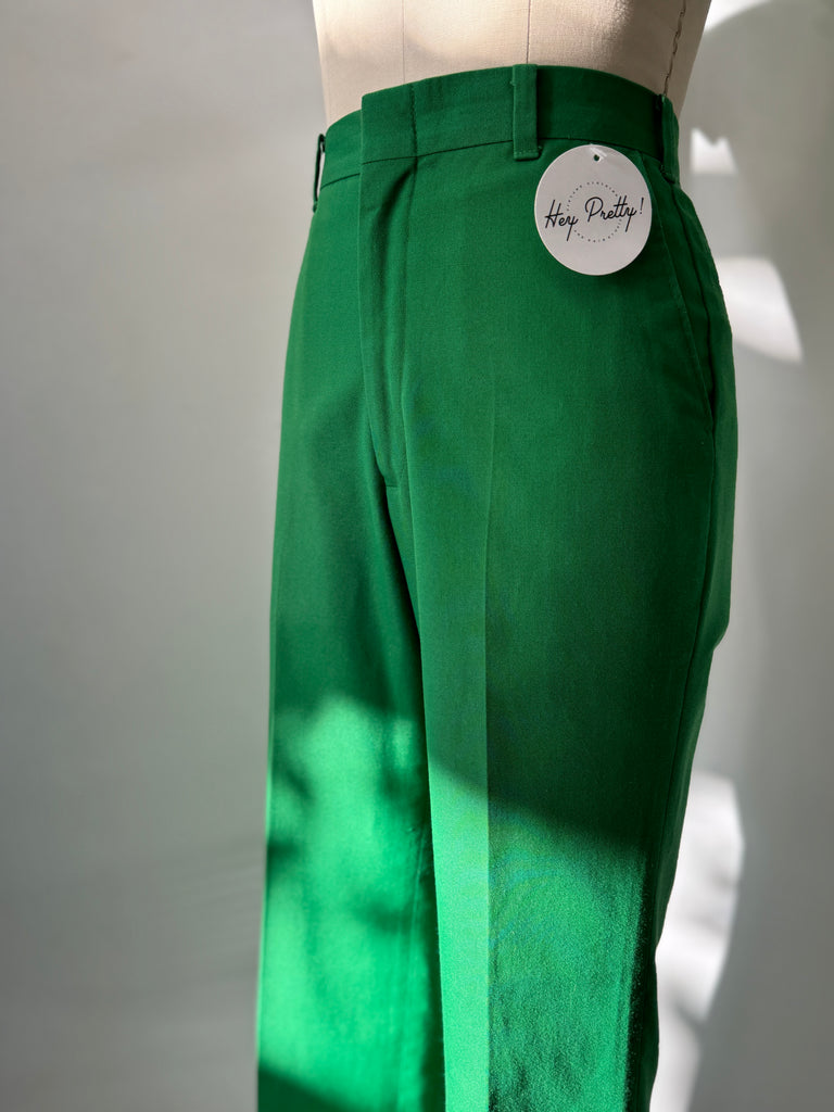 1970’s green Vintage Pants waist “32”