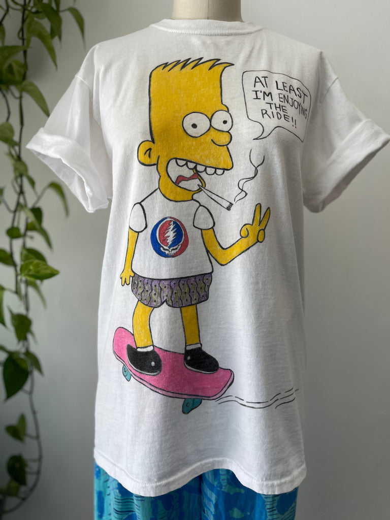 Hand painted Bart Simpson T shirt
