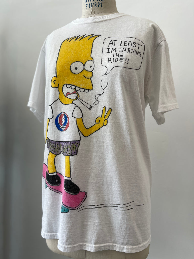Hand painted Bart Simpson T shirt