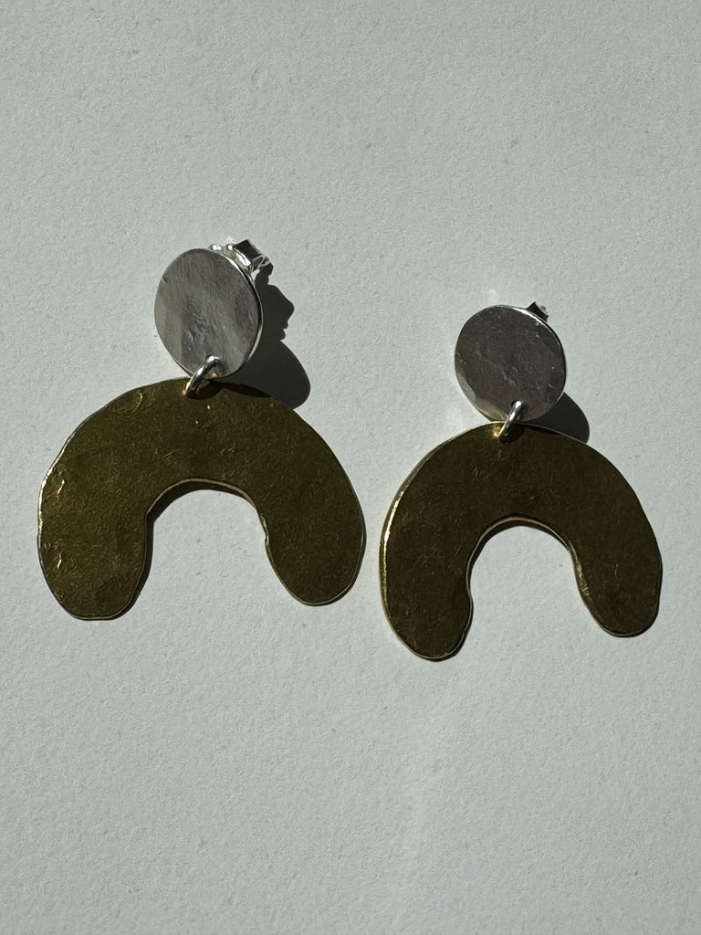 Mixed metal earrings
