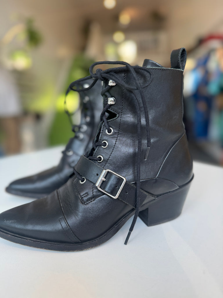 All saints leather boots size 38 | 7.5