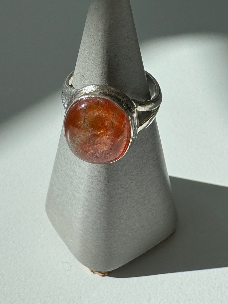 Sun stone ring size 5.5