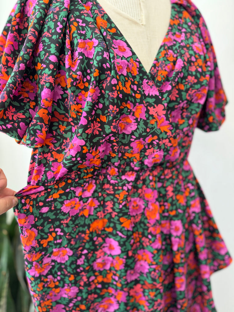 Vibrant floral dress