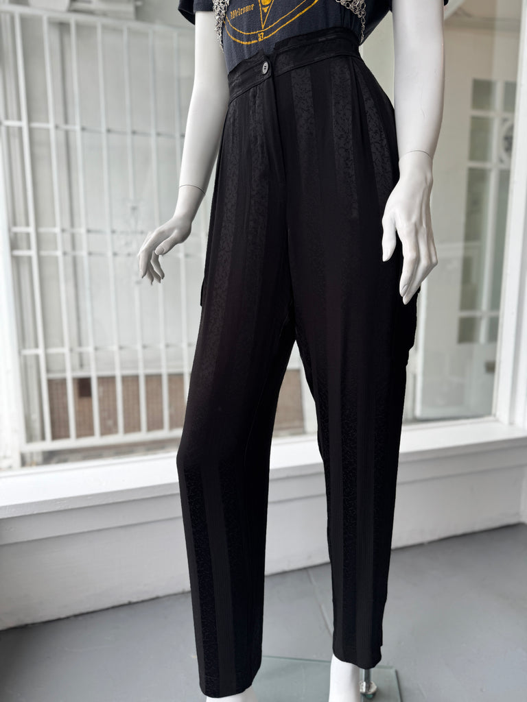 Designer Raquel Allegra silk + cotton pants