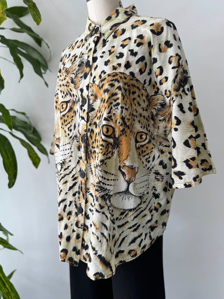 Vintage animal print top
