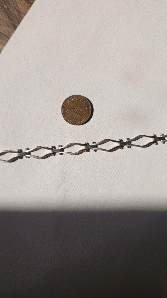 Vintage sterling Italian modernist bracelet