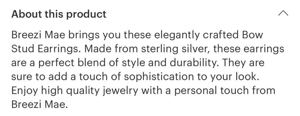 Sterling silver bow earrings