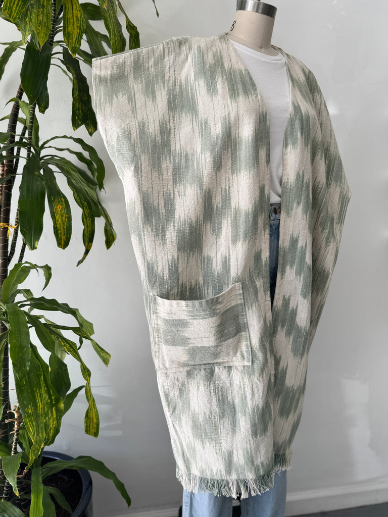 Hand woven outerwear