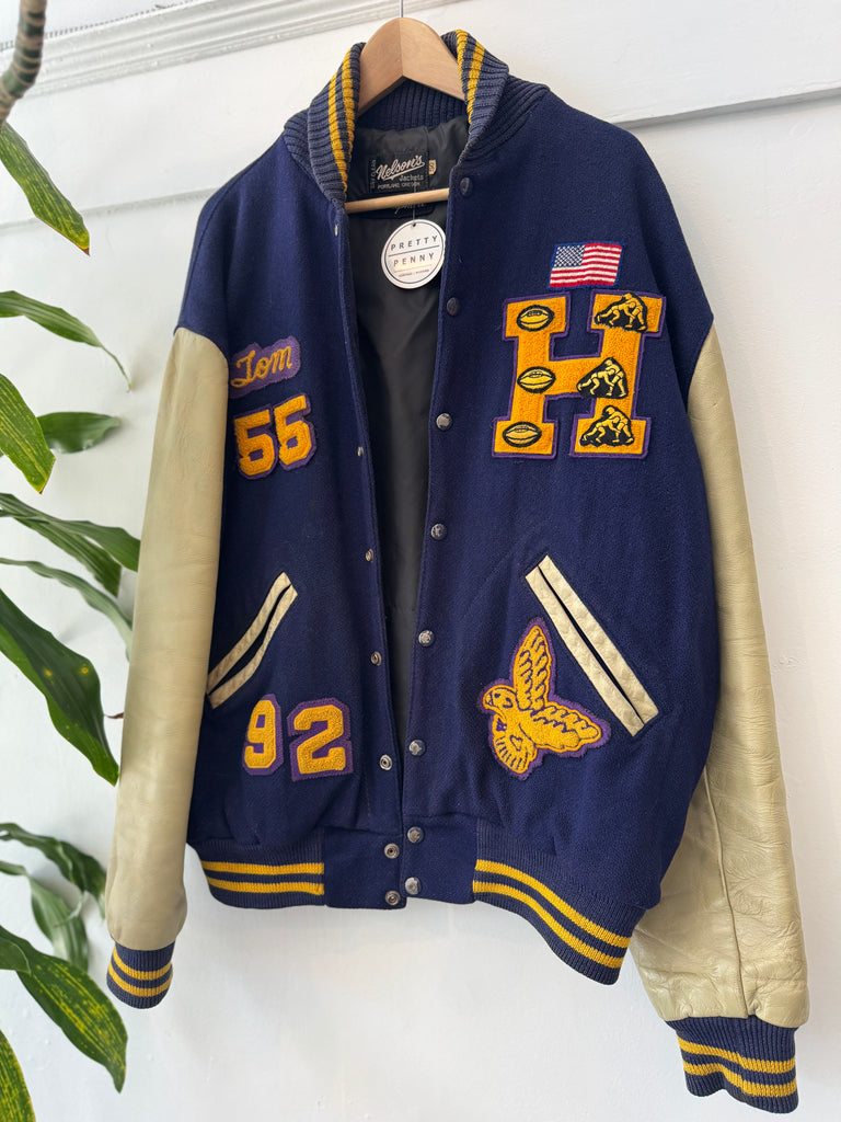Vintage mens/women's letterman jacket