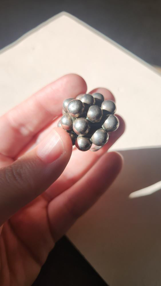 Sterling silver adjustable ring