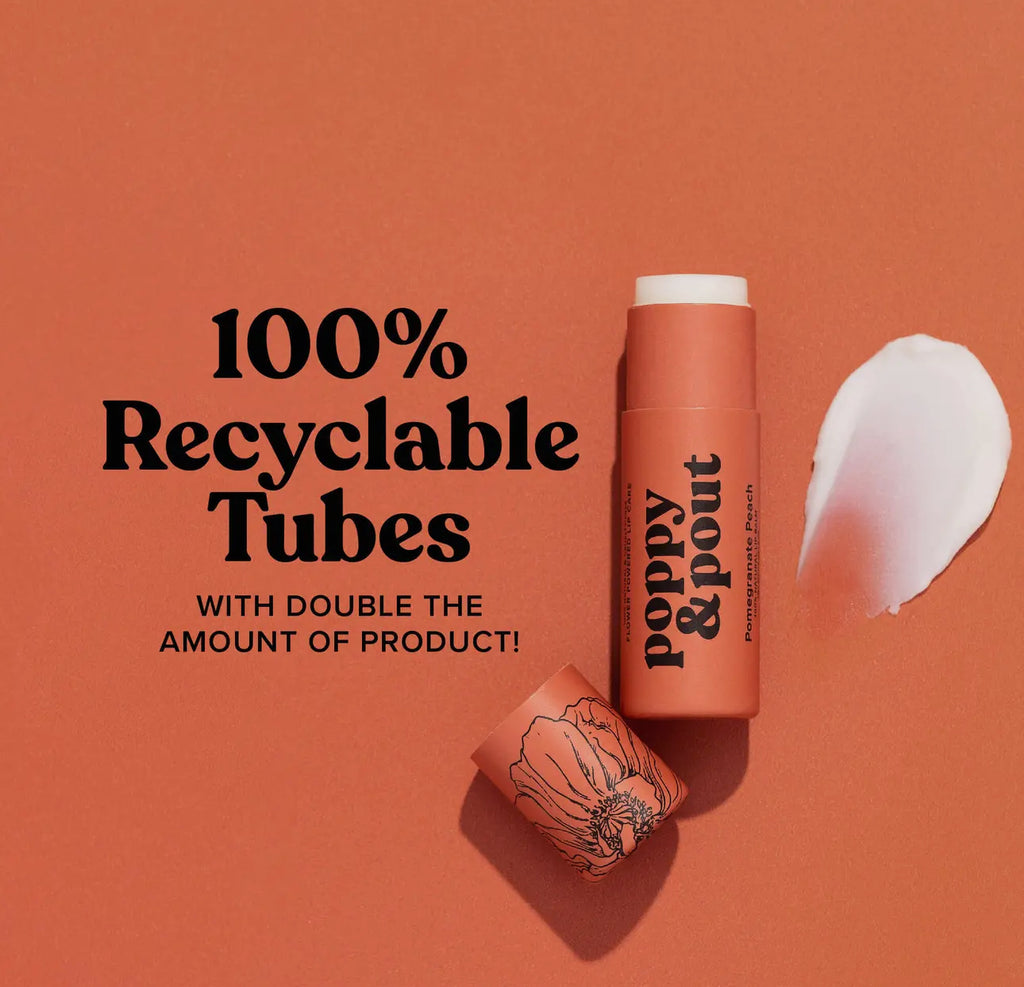 Poppy And Pout lip balm  | Pomegranate Peach