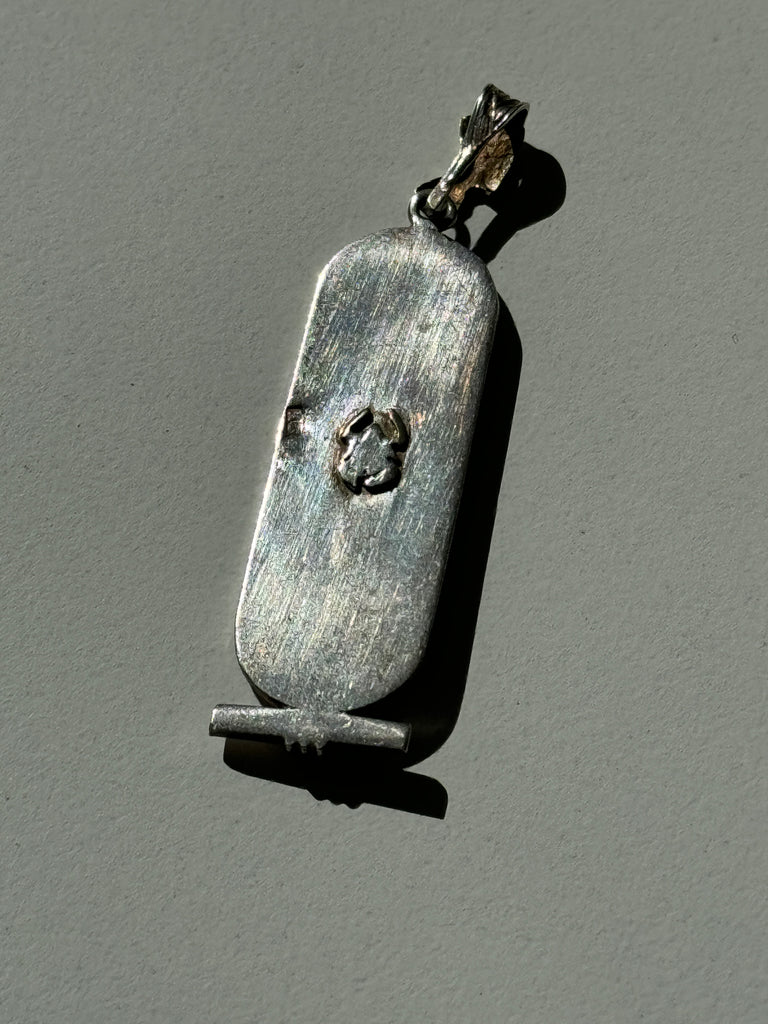 Vintage cartouche Egyptian pendant