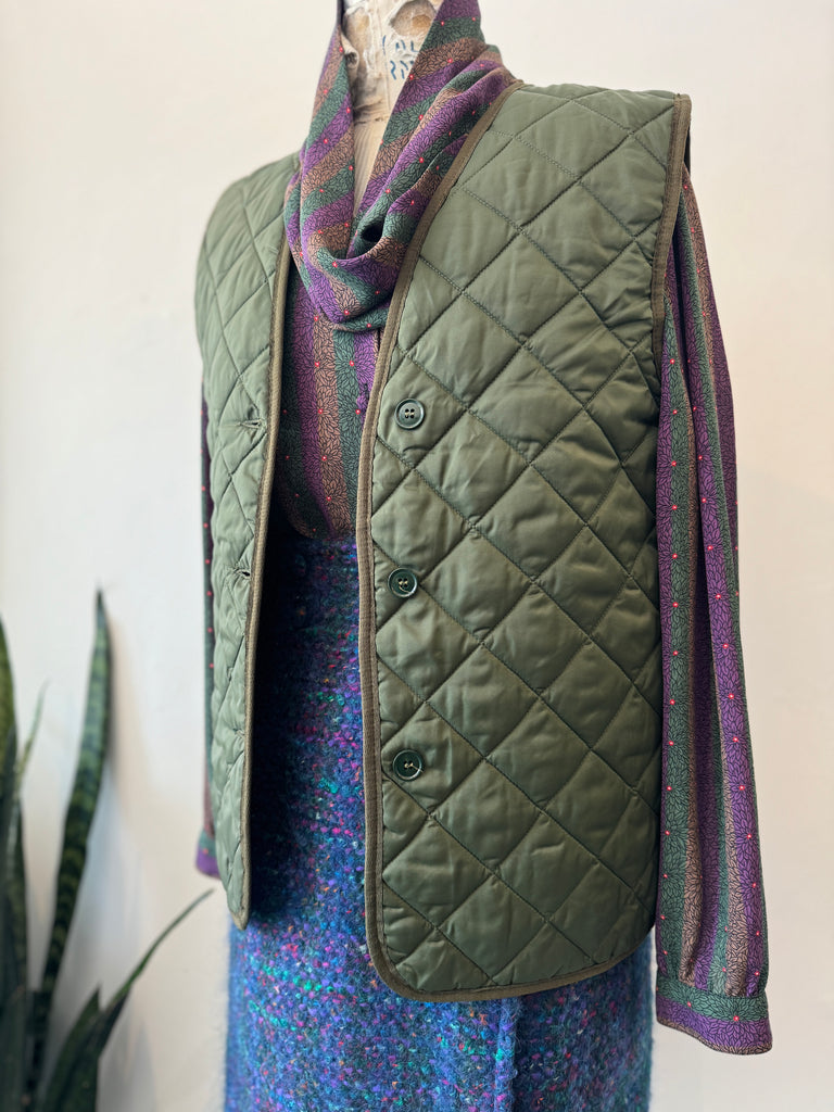 Vintage military quilted vest