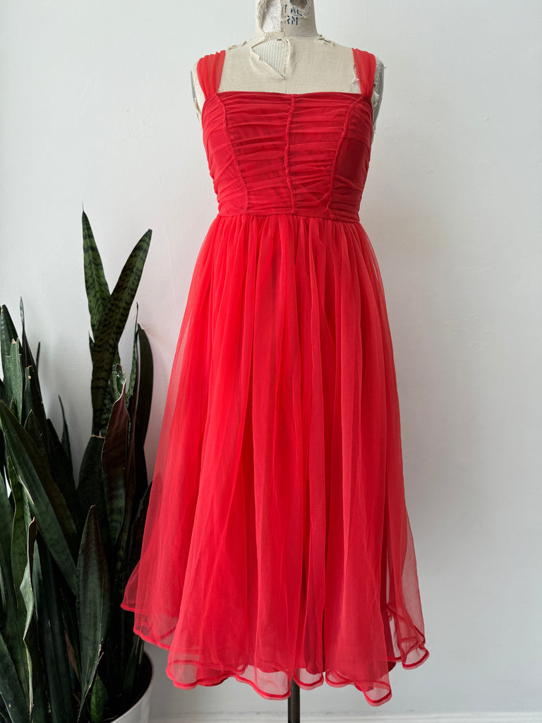 Cherry red Vintage Dress