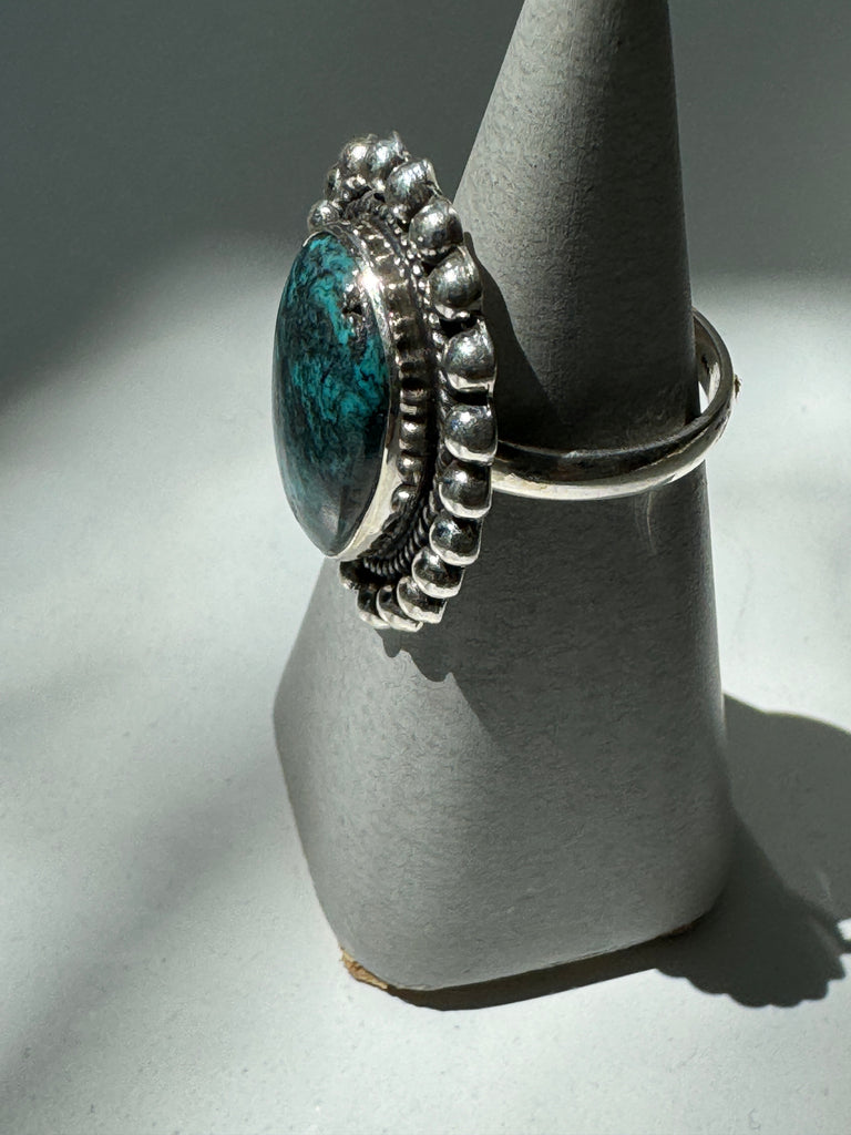 Turquoise + silver ring