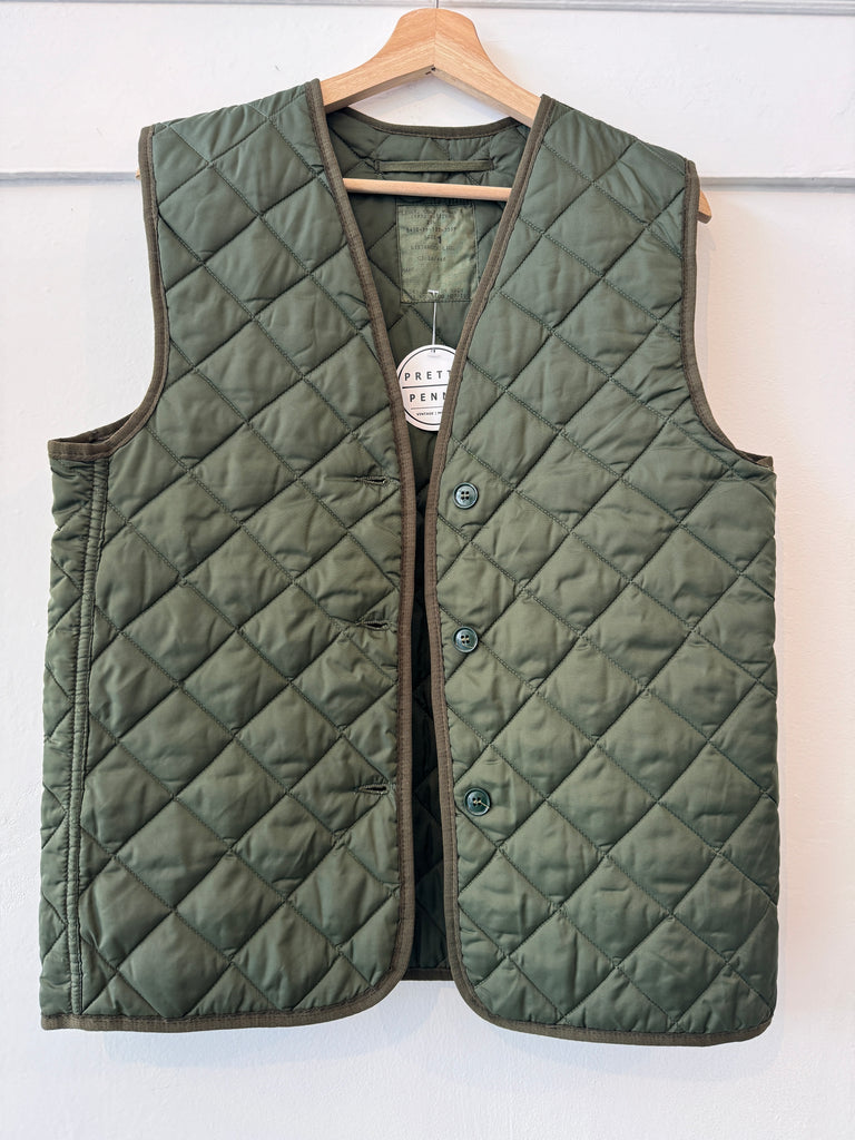 Vintage military quilted vest