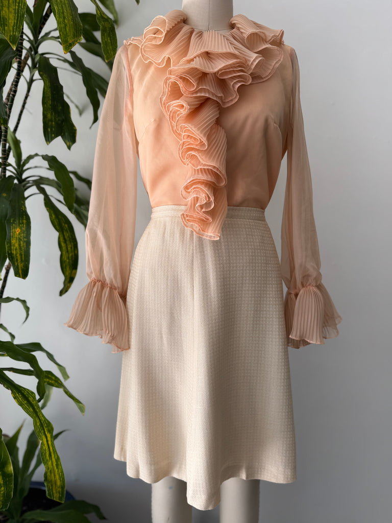 Vintage Lee Mar 1960’s ruffled top