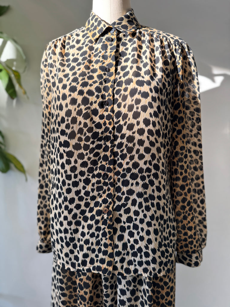 Vintage animal print 2 pc set