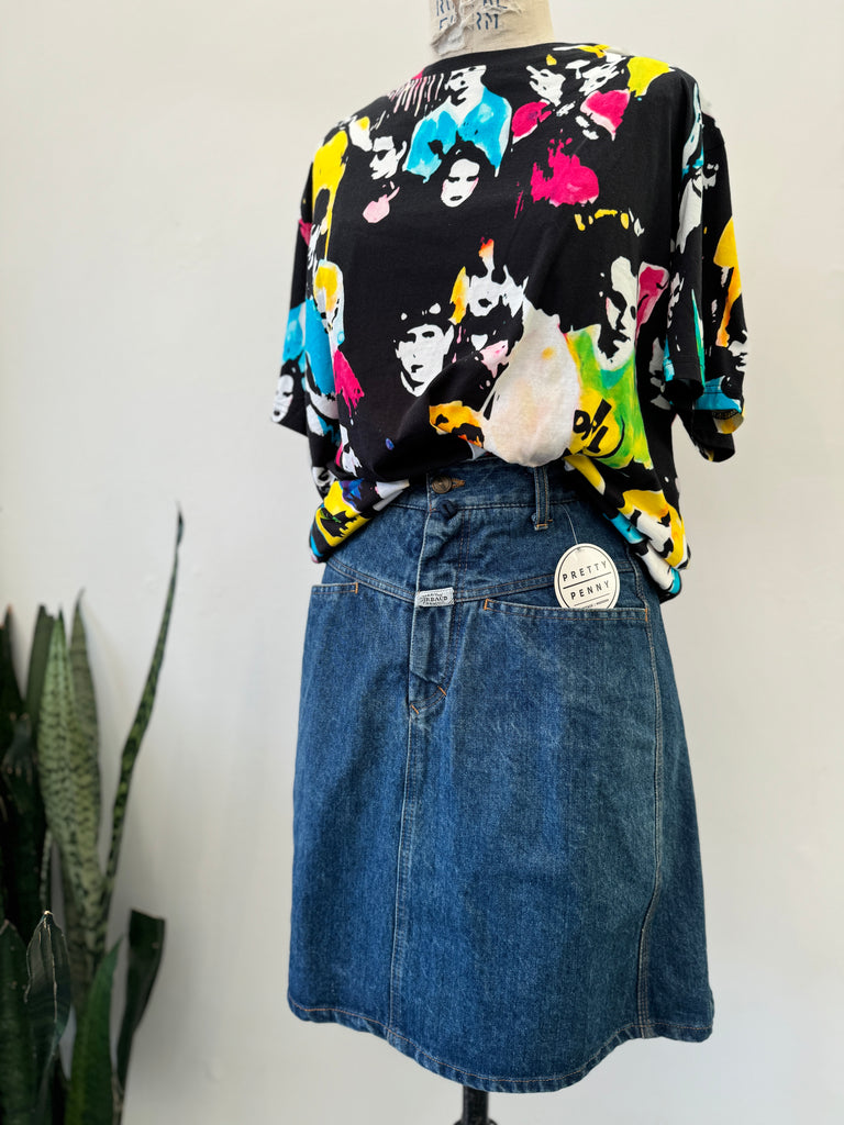 Vintage Denim Skirt