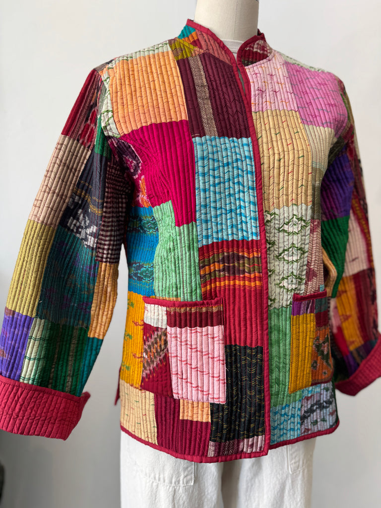 Handmade silk reversible outerwear
