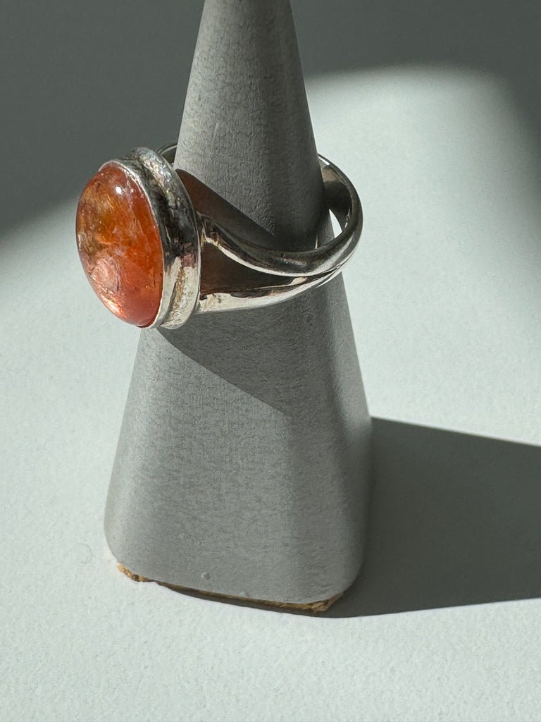 Sun stone ring size 5.5