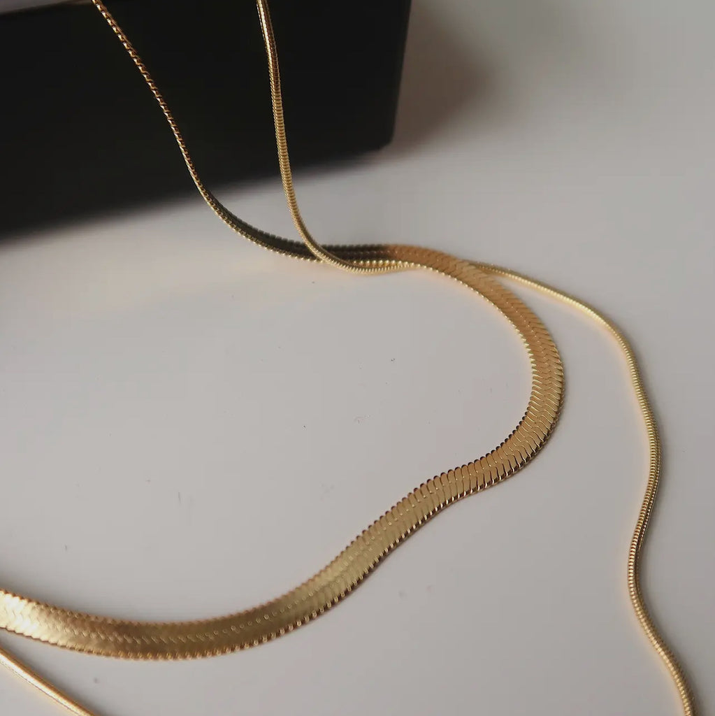 Double layer snake chain