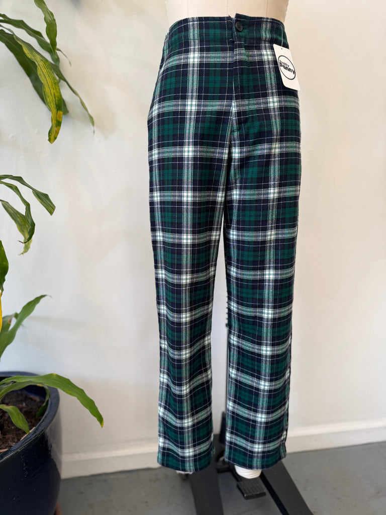Vintage plaid pants high waist “28”