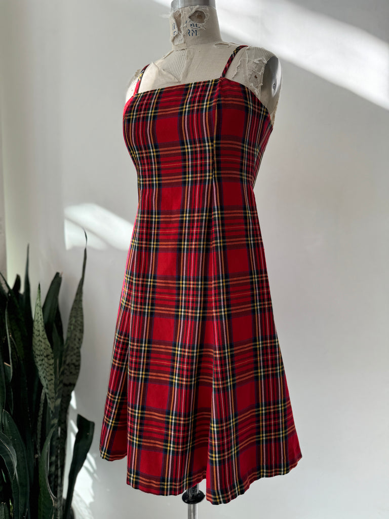 Vintage Y 2k era plaid dress