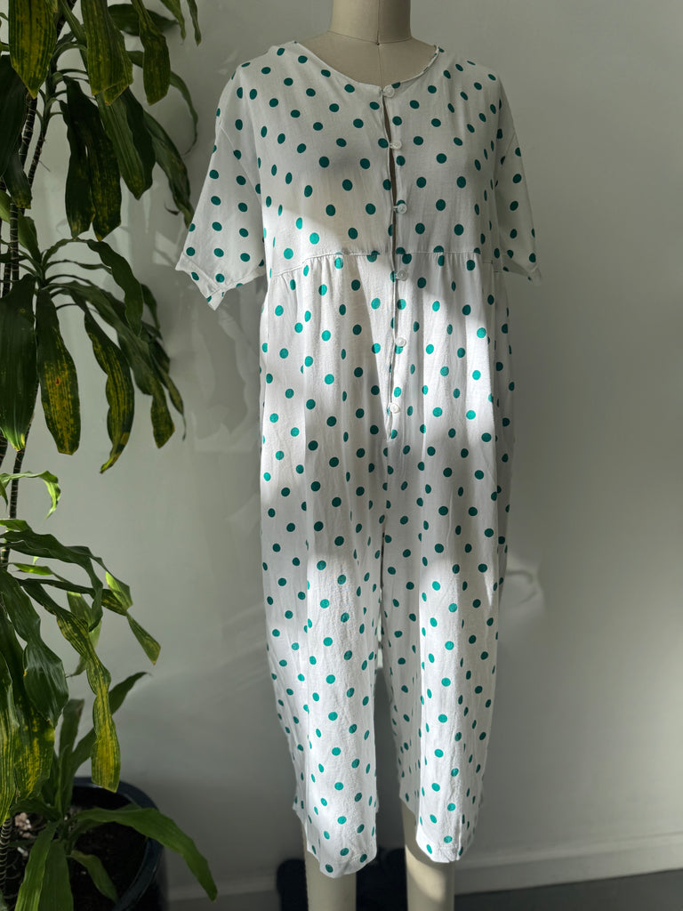 Vintage polka dot jumpsuit