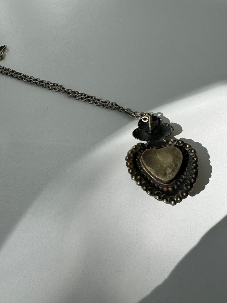 Heart locket necklace