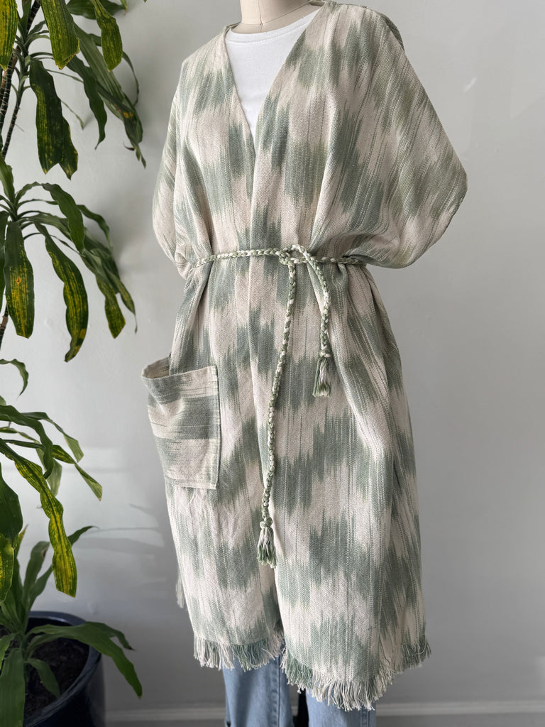 Hand woven outerwear