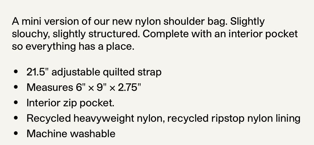 Baggu Mini nylon | aloe bag