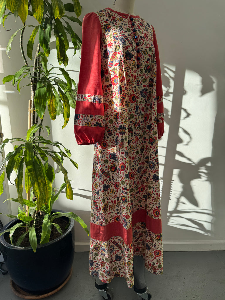 1970’s nature print dress