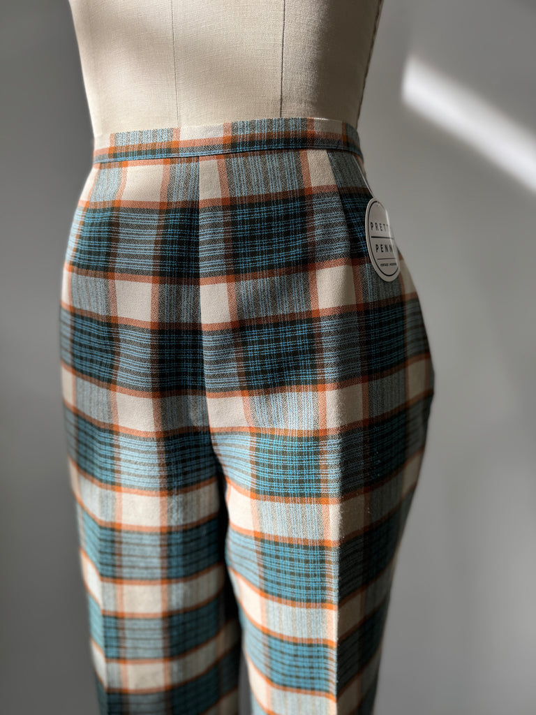 Vintage plaid pants