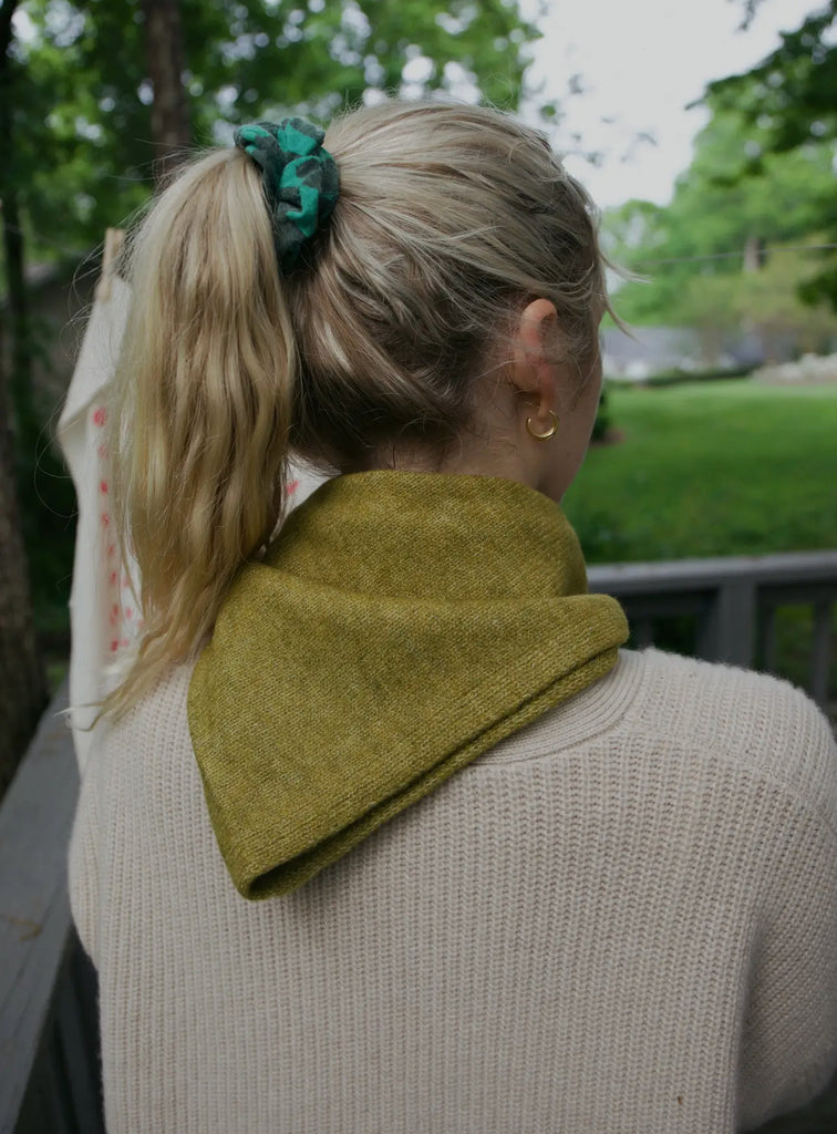 Olive colored scarf