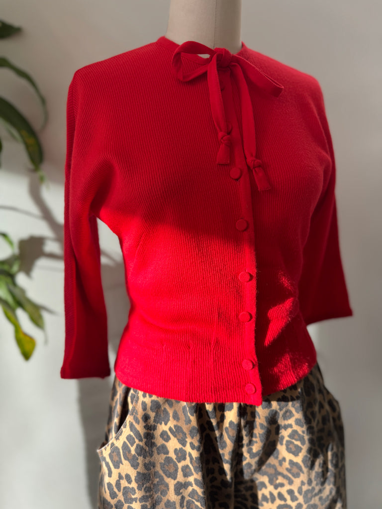 1950’s Judy bond cherry red top