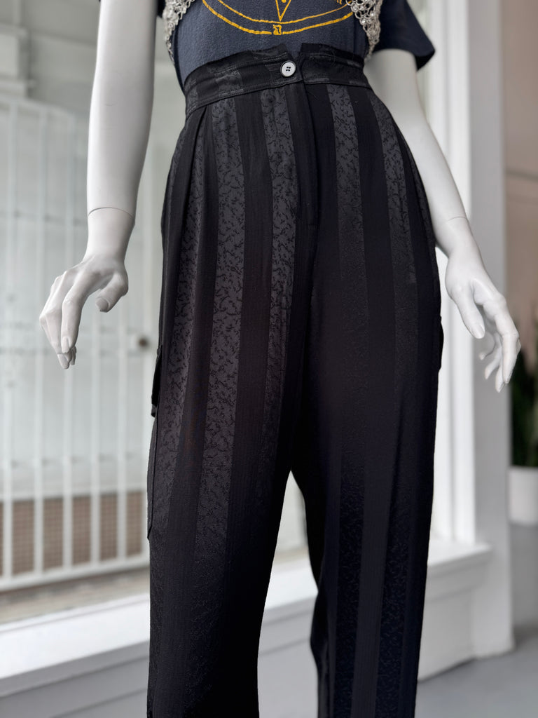 Designer Raquel Allegra silk + cotton pants