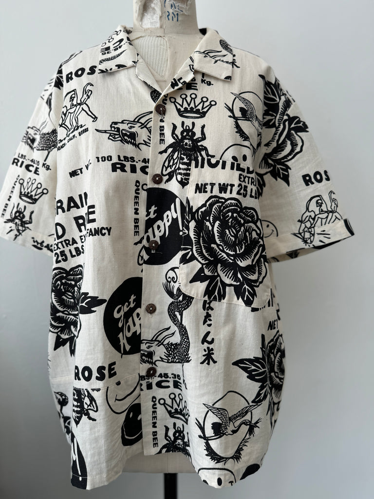 3 women co. Novelty button up