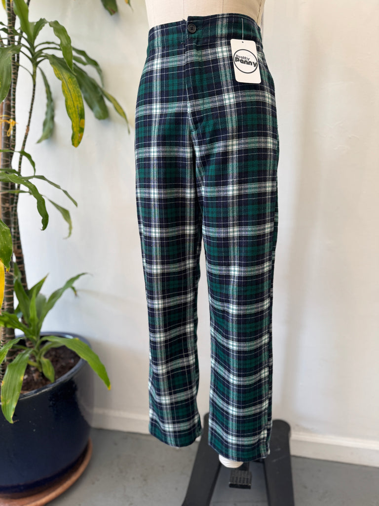 Vintage plaid pants high waist “28”