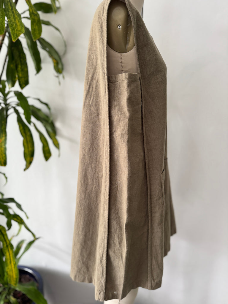 Linen tent silhouette dress