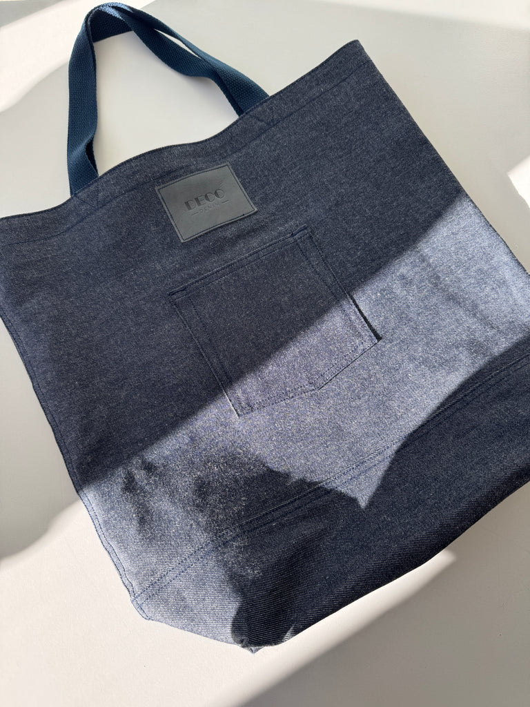 Deco Denim tote bag