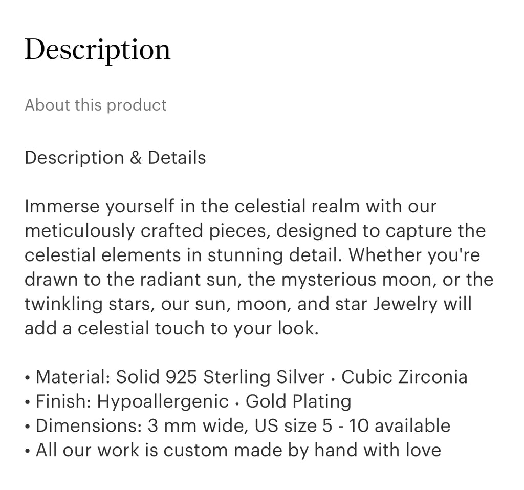 Morning star stacking ring