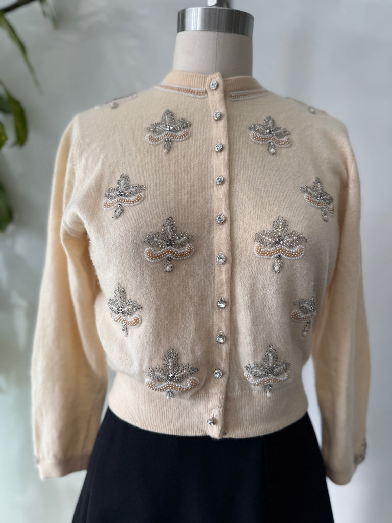 1940’s bullocks Wilshire cashmere cardigan sweater