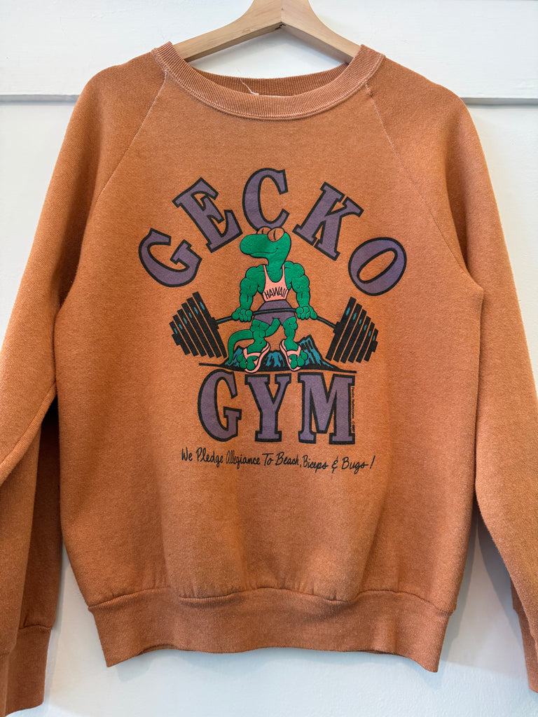 Vintage gecko raglan sweatshirt