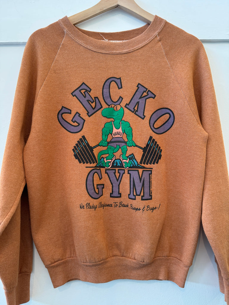 Vintage gecko raglan sweatshirt