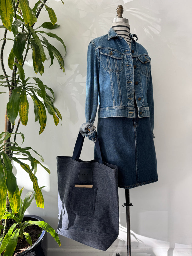 Deco Denim tote bag