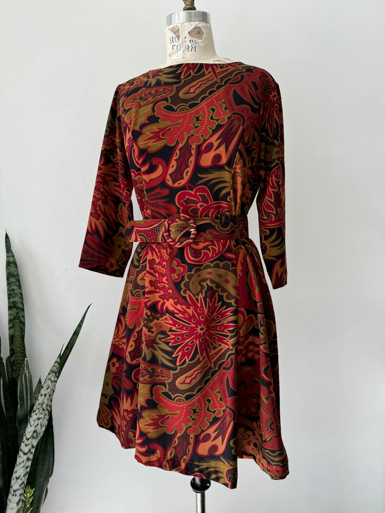 Vintage fall print Dress